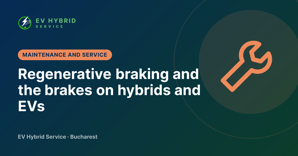 Regenerative braking and the brakes on hybrids and EVs
