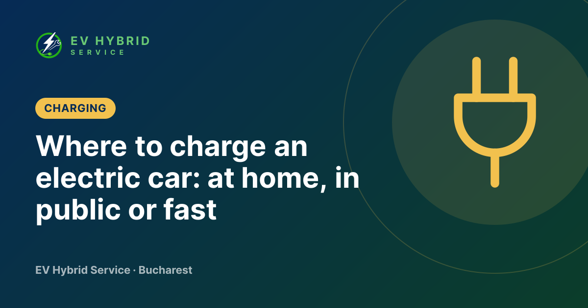 Where to charge an electric car: at home, in public or fast