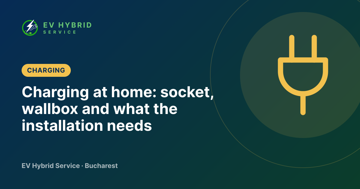 Charging at home: socket, wallbox and what the installation needs