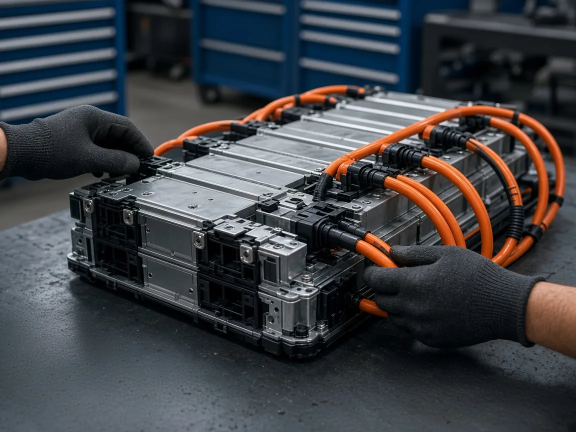Verificarea bateriei unei mașini electrificate Chevrolet