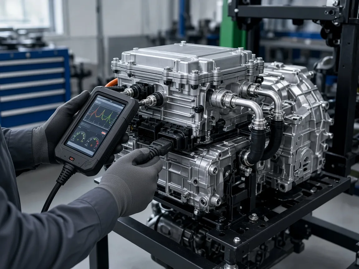 Verificarea bateriei unei mașini electrificate Hyundai și Kia