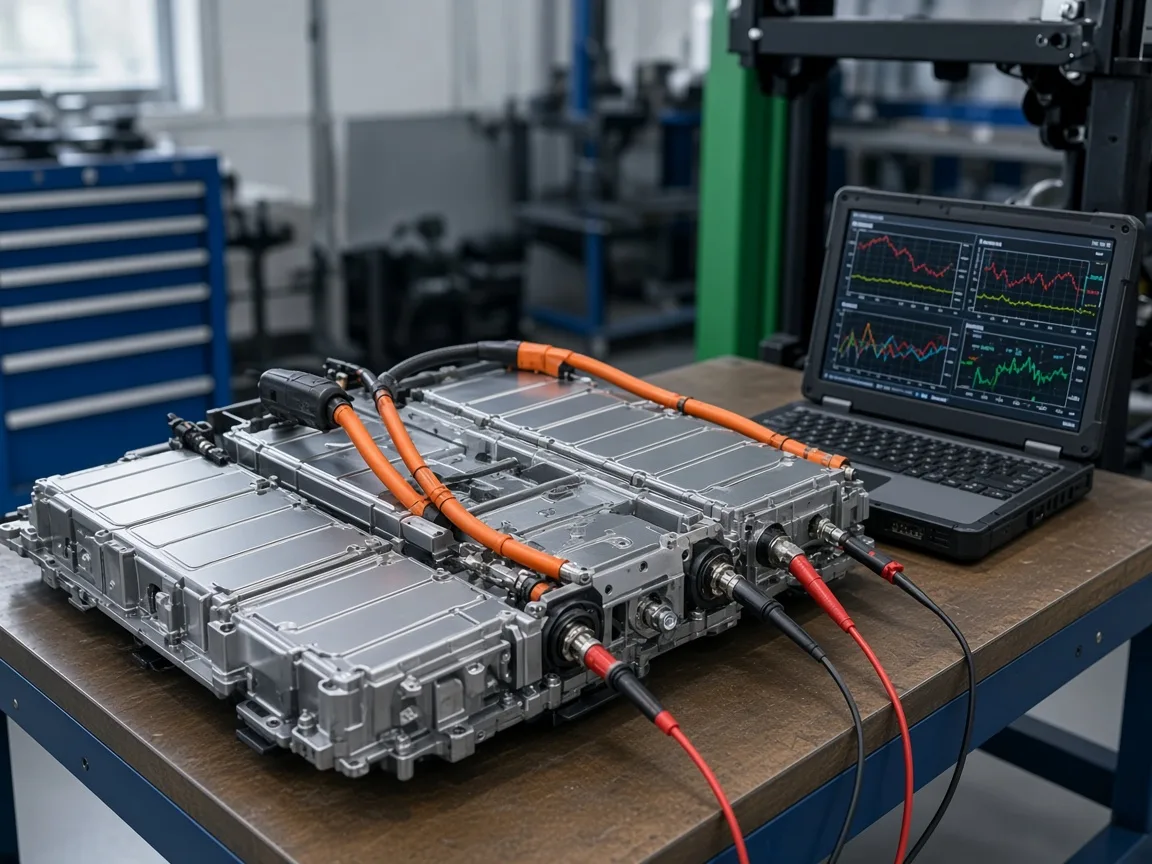Verificarea bateriei unei mașini electrificate Mazda