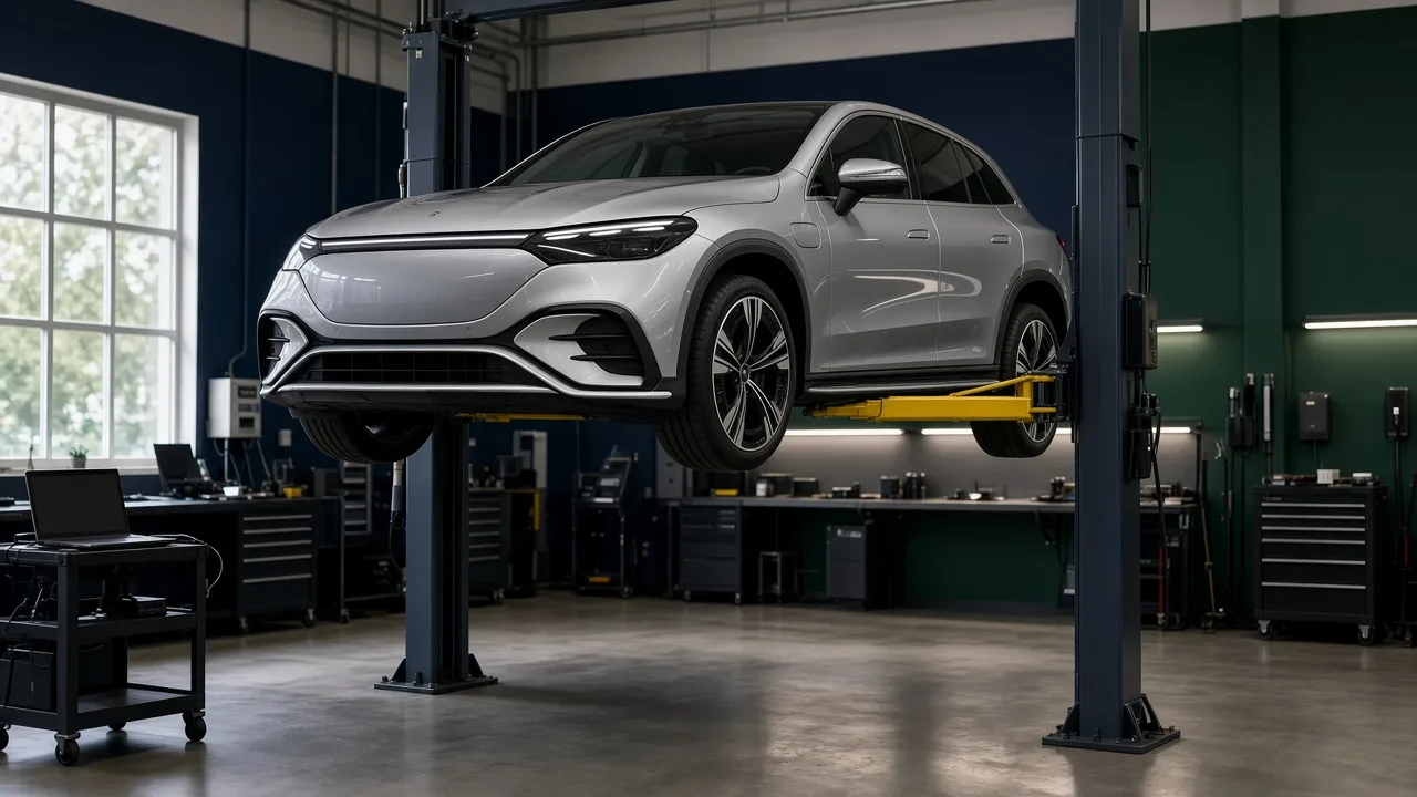 Mercedes hibrid sau electric în atelierul EV Hybrid Service