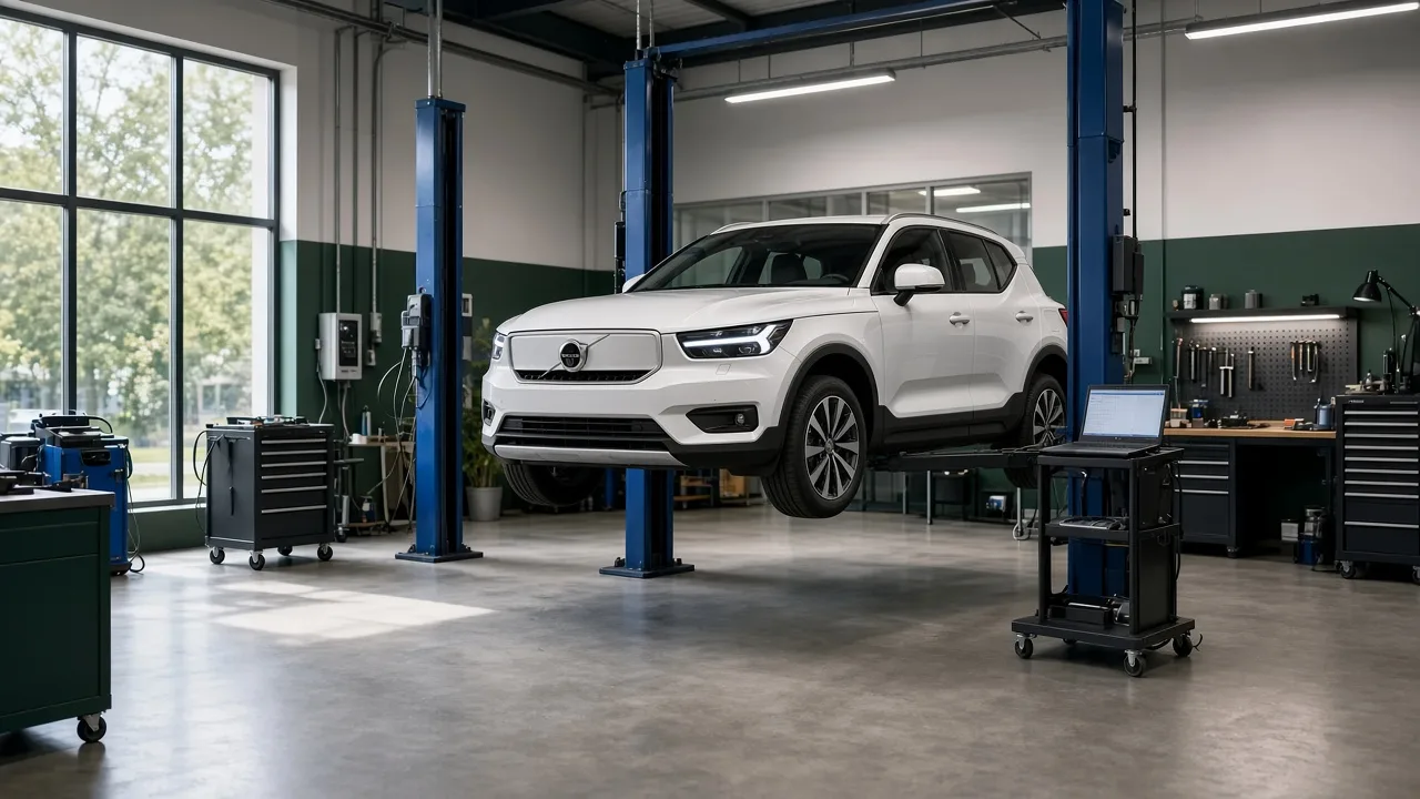 Volvo hibrid sau electric în atelierul EV Hybrid Service