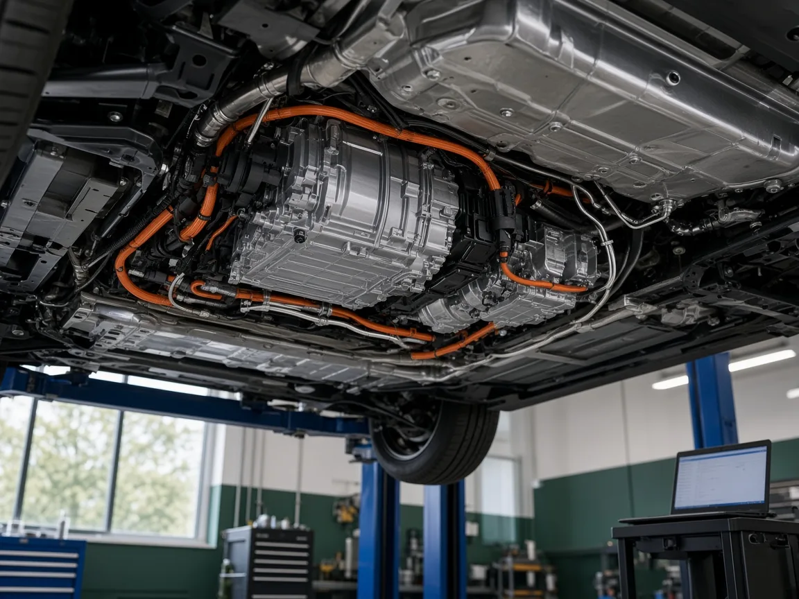 Verificarea bateriei unei mașini electrificate Volvo